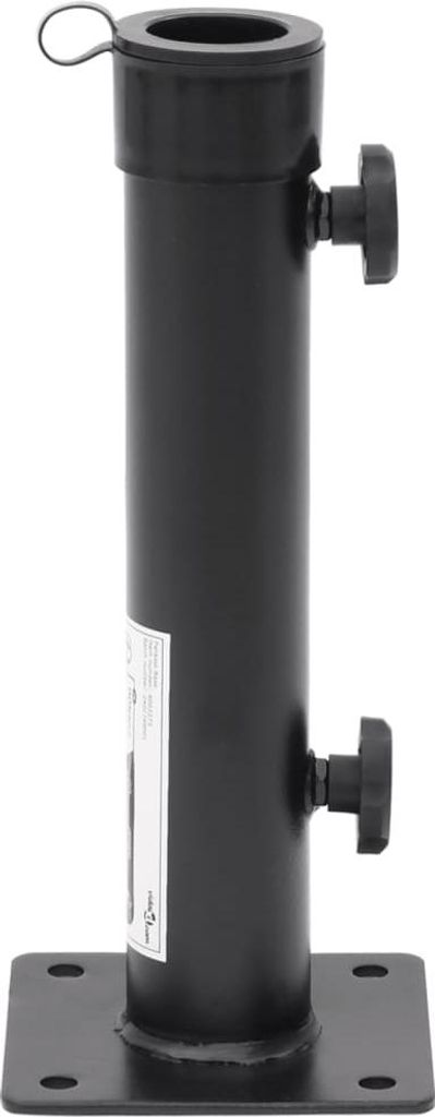 vidaXL Stojan na slnečník Ø38/48 mm matná čierna oceľ Obrázok produktu 