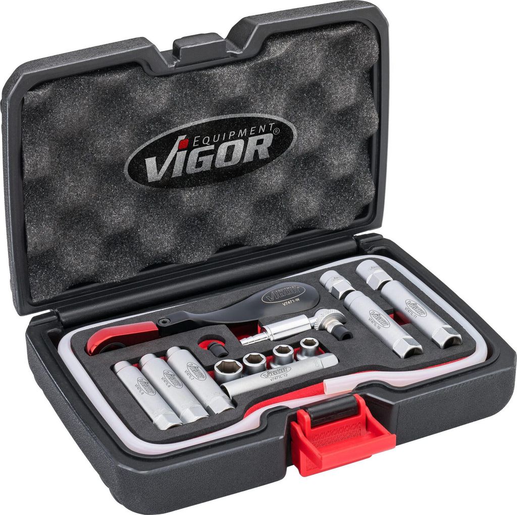 VIGOR Bremsentlüfter Komplett Satz V7471/17 17-teilig 7 – 12 mm Anzahl