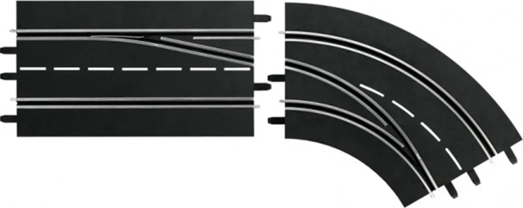 Changement de Voie en Virage Carrera Digital 132 pour Circuit Pro