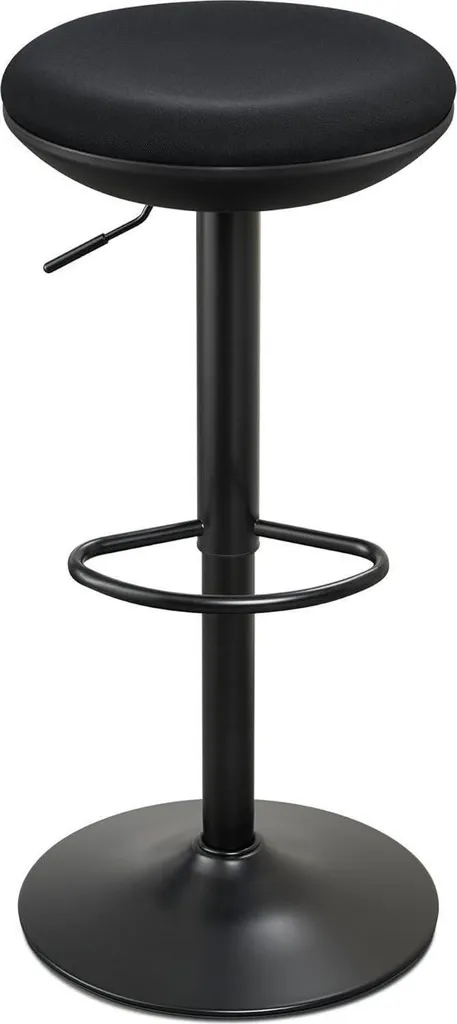 Tabouret de bureau noir réglable pour poste de travail informatique Pro