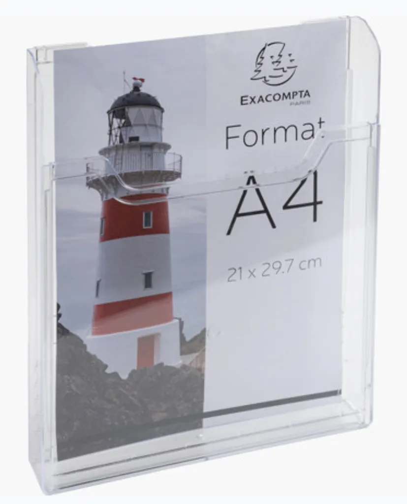 Display Parete A4 Trasparente Exacompta 65158D - Design per Ufficio