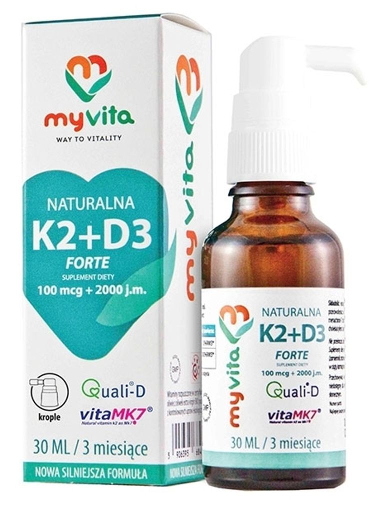 Myvita Vitamin K2 + D3 2000 Natural Drops 30ml