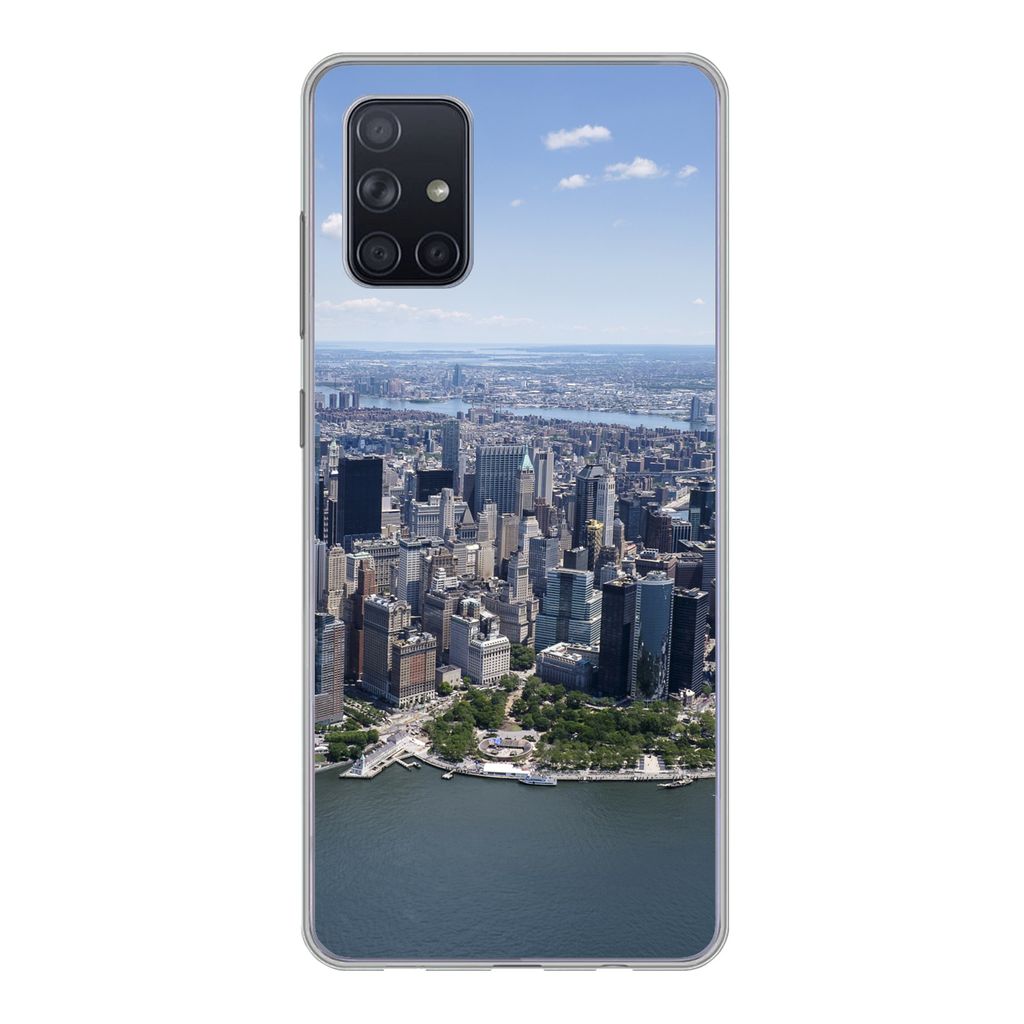 MuchoWow Handyhülle Schutzhülle Hülle für Samsung Galaxy A51 5G New York - USA - Skyline Silikon Softcase Handy Hülle - Abbildung