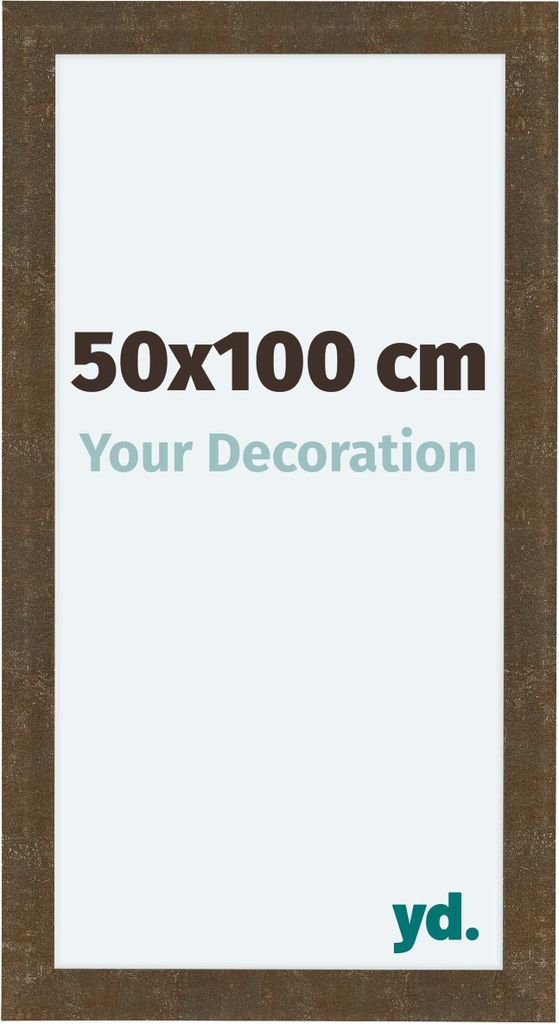 Bilderrahmen, 50x100 cm, Gold Antik, MDF, Como