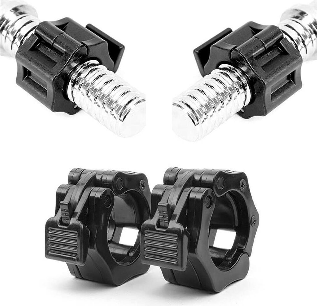 Schnellverschluss für Hanteln [4er Set] | Hantelverschluss 50 mm | Hantelklemme für Langhantel und Kurzhantel | Feststeller Für Hantelscheiben |...