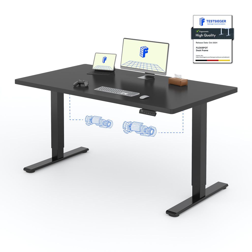 FLEXISPOT E1 Pro Biurko z elektryczną regulacją wysokości Zdjęcie produktu 