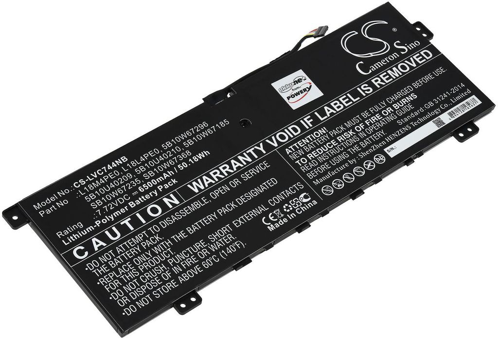 Batterie pour Ordinateur portable Lenovo Yoga C740-14IML Image du produit 