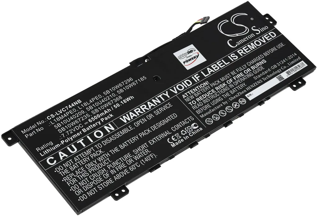 Batterie pour Lenovo Yoga C740-14IML - Haute Capacité L18M4PK0