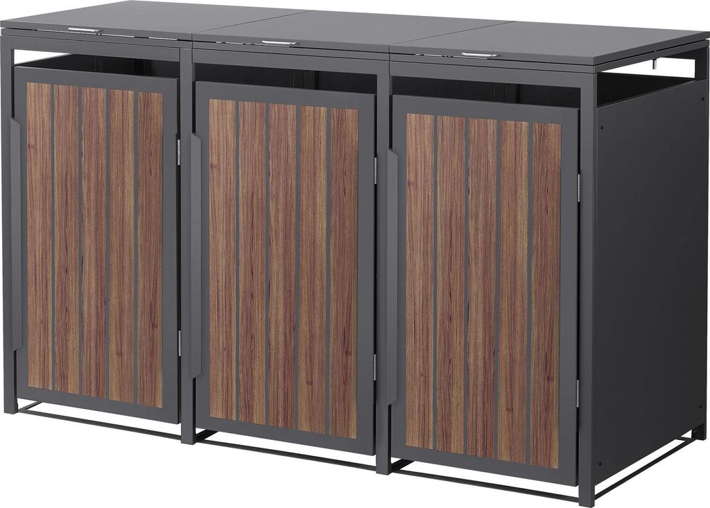 ML-Design Contenitore per pattumiera a 3 scomparti, Immagine del prodotto 