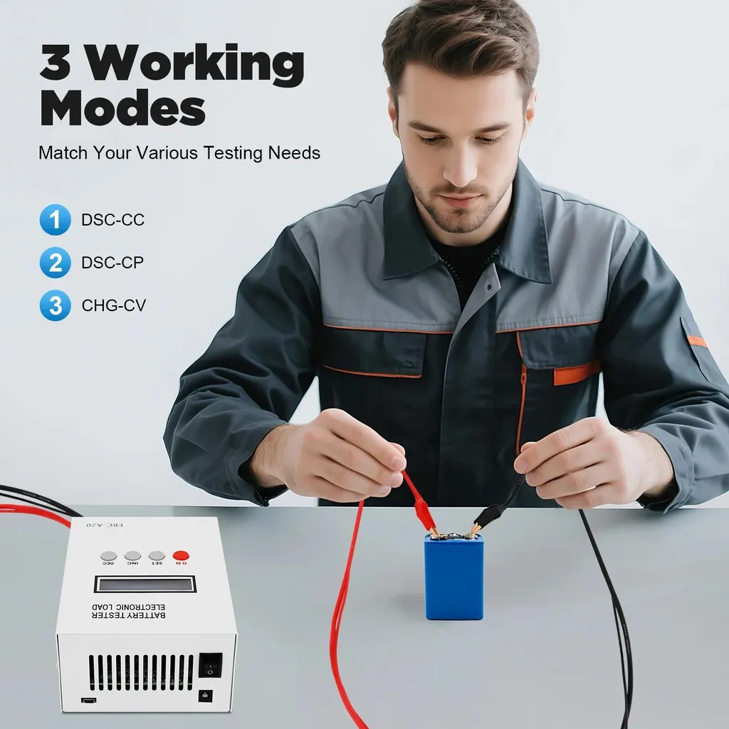 Charge Électronique 20A 85W EBC-A20 Mesure à 4 Fils pour Test de Batterie