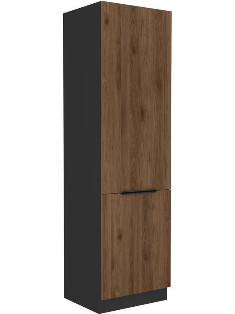 Potravinová skříň TOVA - šířka 60 cm, ořech okapi / černá Obrázek produktu 