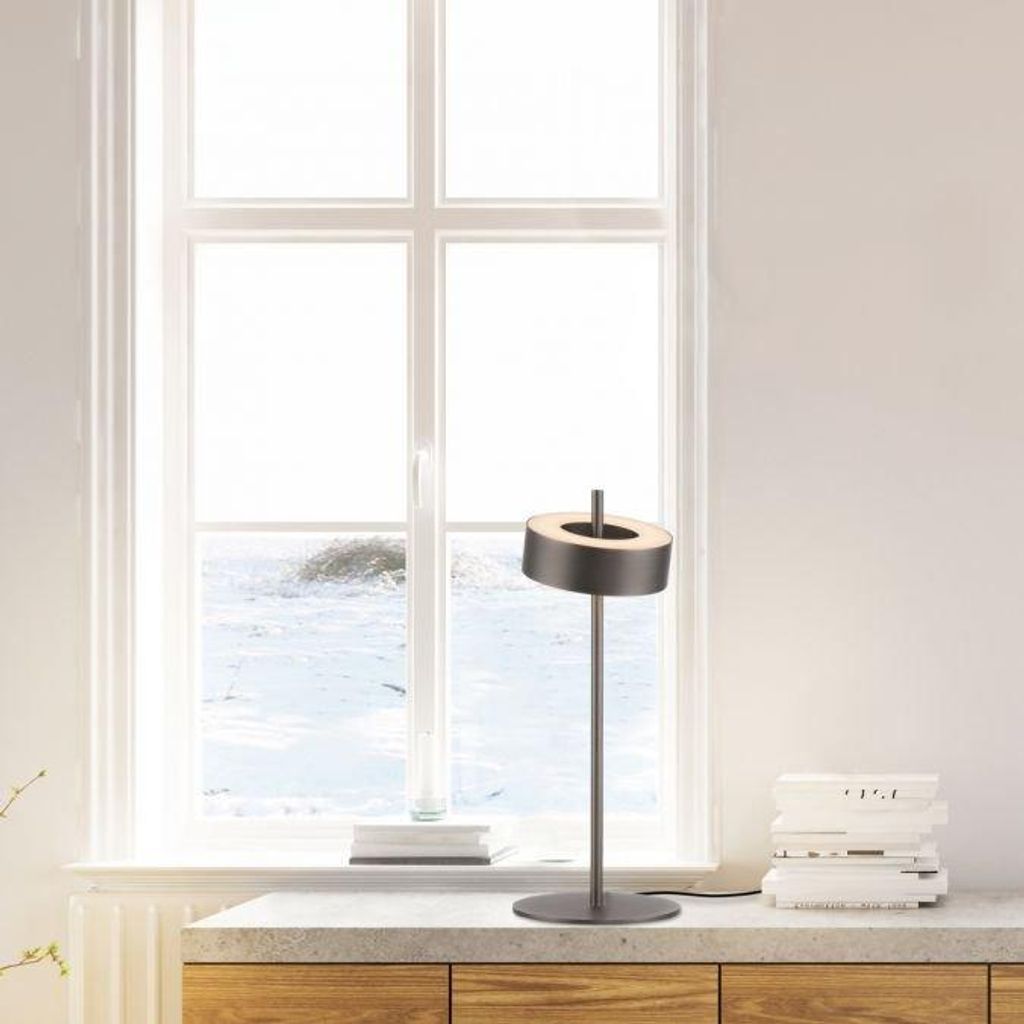 Lampada da tavolo a LED PAUL NEUHAUS Q-ROTATE, marrone Immagine del prodotto 