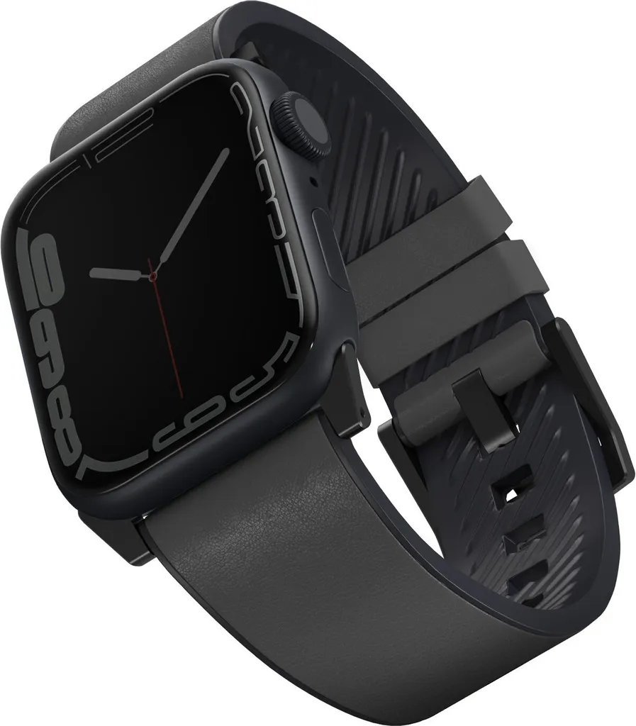 Cinturino Uniq Straden Apple Watch 49/45/44mm - Pelle Ibrida Grigia