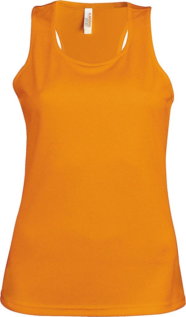 Kariban Proact Damen Sport-Top / Oberteil, ärmellos RW2720 (S) (Orange)