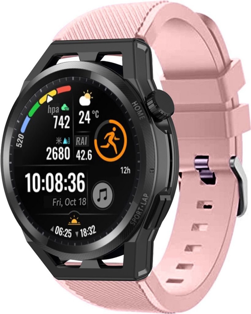 Strap-it Huawei Watch GT Runner Silikonarmband (Rosa)