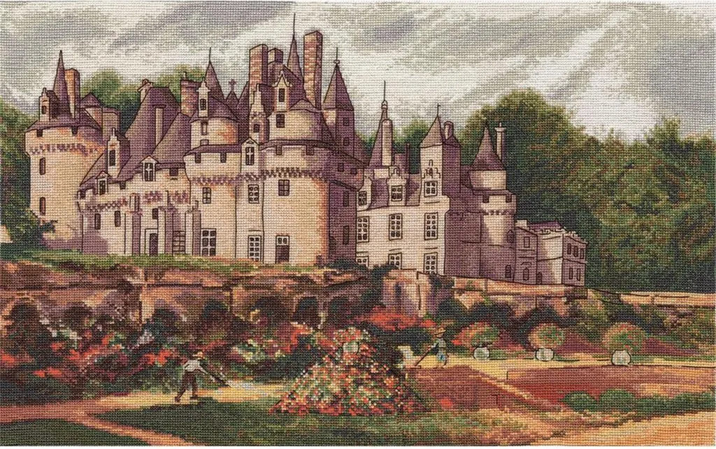 Occupez vos soirées avec le kit point de croix Château d'Ussé 44x27cm