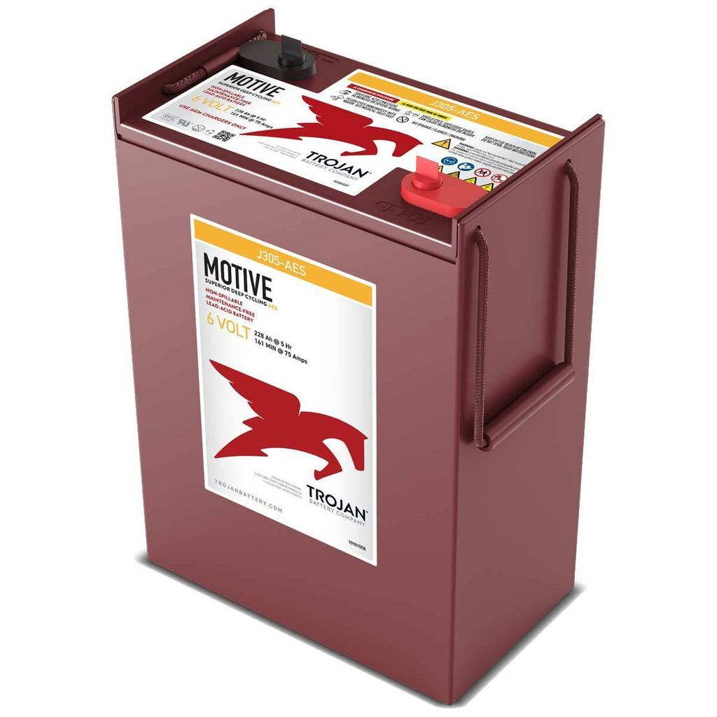 Trojan J305-AES 6V 279Ah (C20) Deep Cycle Blei-AGM Traktionsbatterie DT-Anschluss
