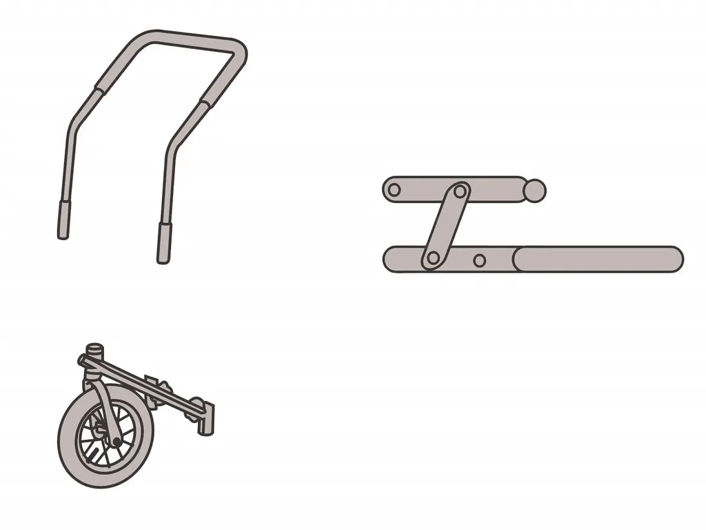 Kit conversion jogger remorque Nobby 62396 idéal balades et running - 2