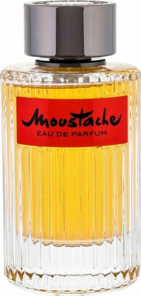 A bottle of Rochas Moustache Eau de Parfum for Men.