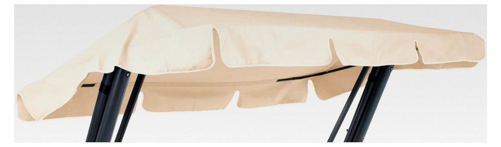 Sonnendach für Hollywoodschaukel Rimini/Venezia 228 x 126 cm aus Polyester Ecru