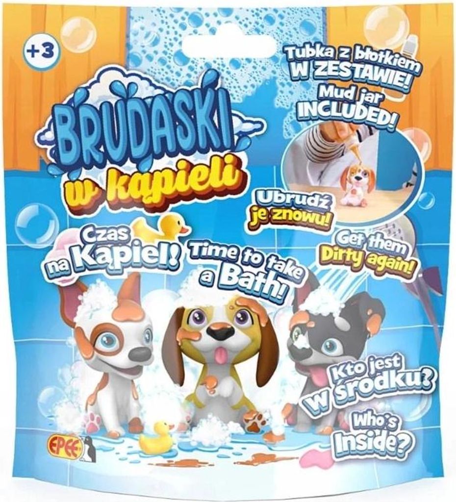 Brudaski w kąpieli piesek z błotem i akcesorium