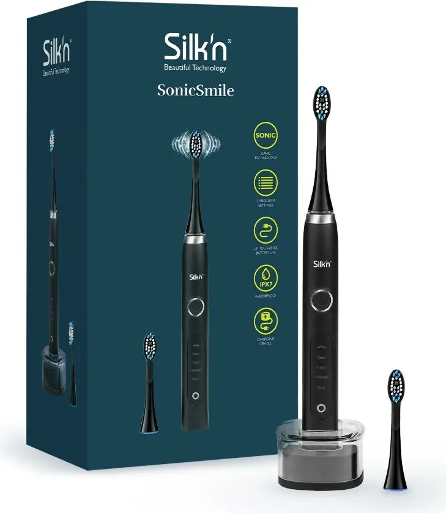 Têtes de Rechange Noires Silk'n SonicSmile - Finissez-en avec la Plaque