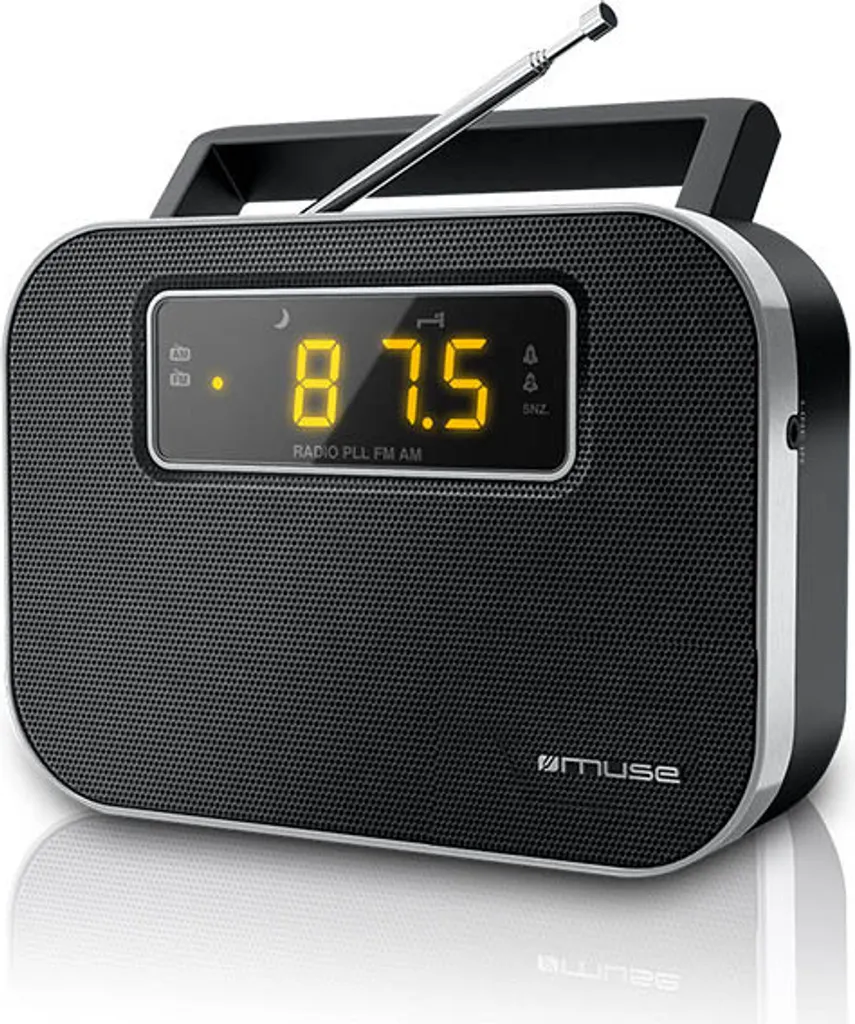 Radio Portable Muse M-081 R Numérique Noire : Réception Claire Sans Bruit