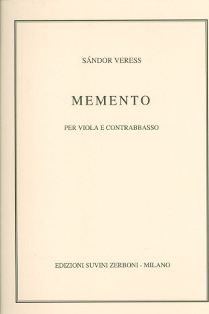 Memento per viola e contrabasso 2 Spielpartituren