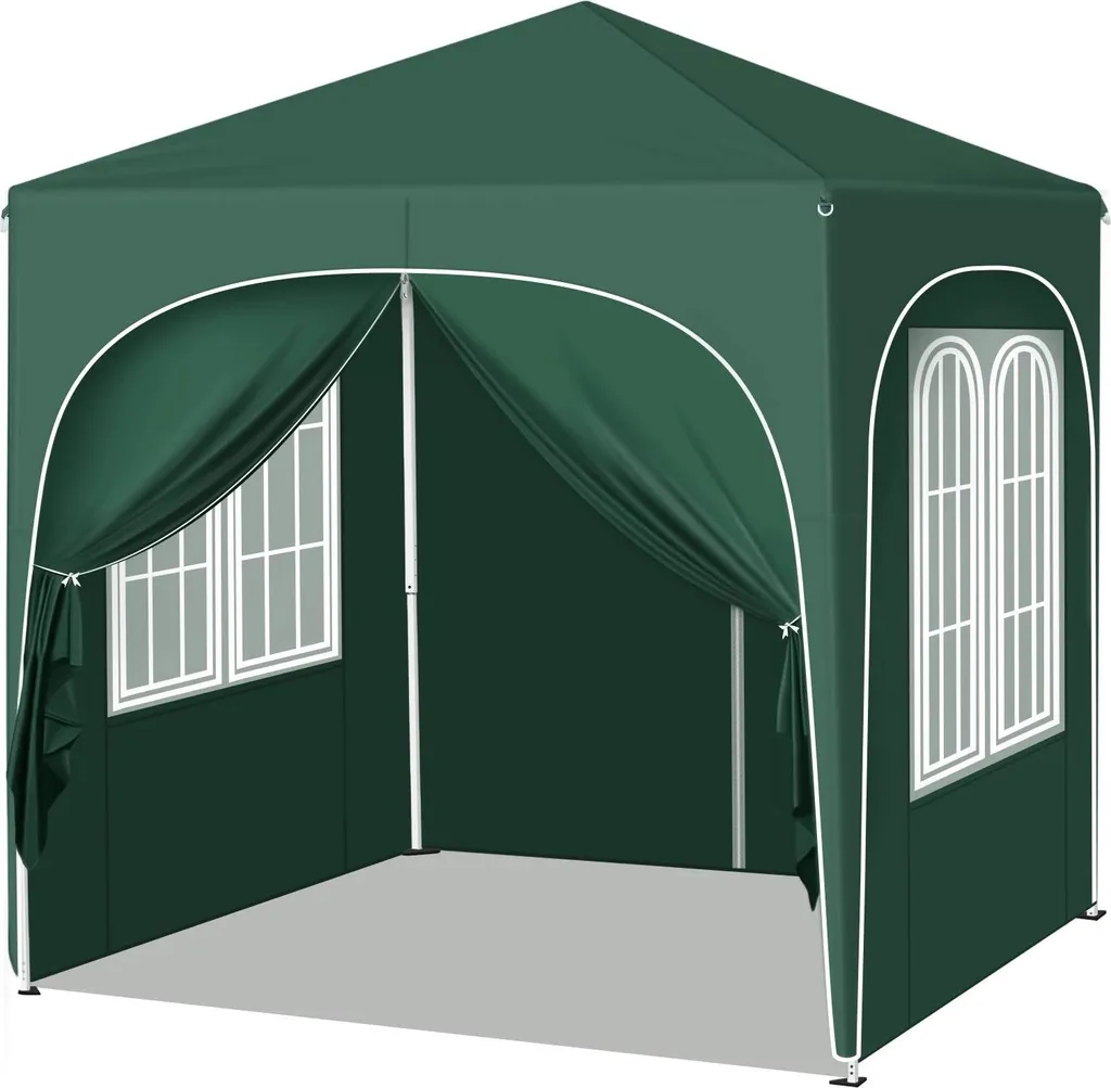 Tonnelle pliable 2x2m étanche avec protection UV et hauteur réglable