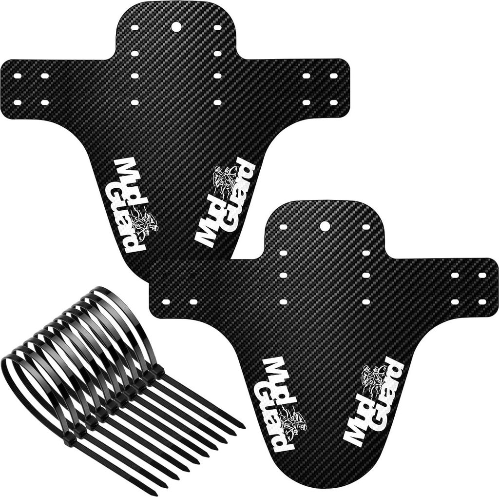 Fender-Carbon Fiber Patroon Mountainbike 3D Patroon - Weißes Label