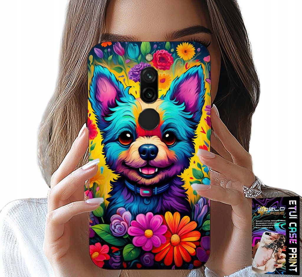 Fall Für Xiaomi Redmi 8 - Florale Muster Hund Hund York Zurück