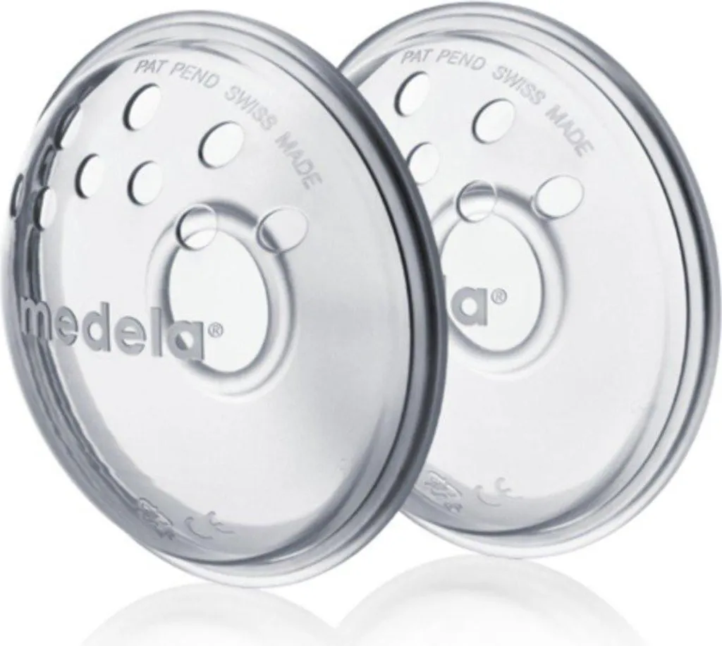 Forme-mamelons Medela en silicone avec membrane souple et aérée - 2 pcs