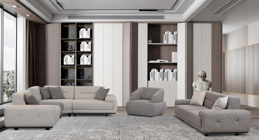 Komfortables Sofa Set für entspannte Momente im Wohnzimmer