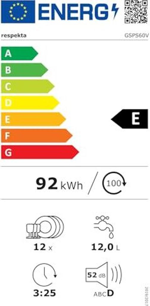 Respekta Geschirrspüler freistehend 60 cm weiß/Spülmaschine Produktbild 17