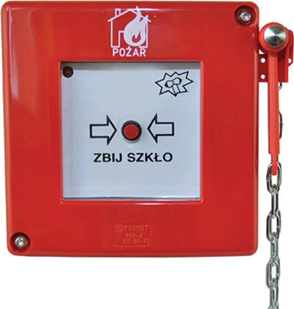 Détecteur manuel pour sécurité incendie ERP avec LED et marteau ROP-A