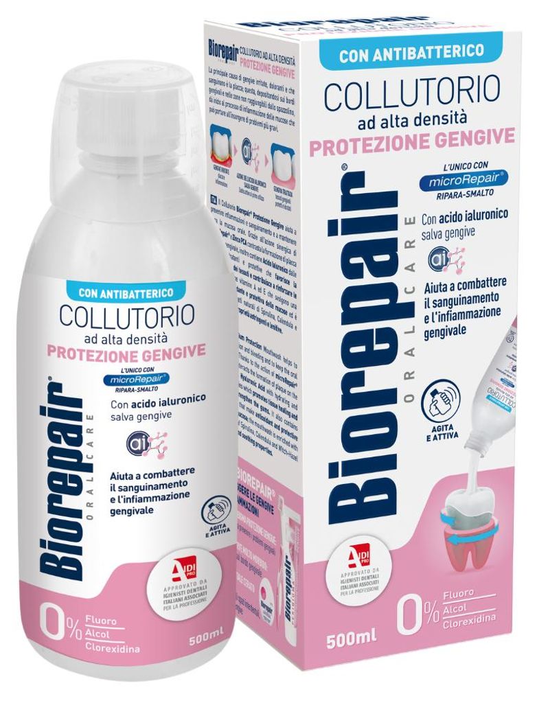 BIOREPAIR Mundspülung zum Schutz des Zahnfleisches 500 ml Produktbild 
