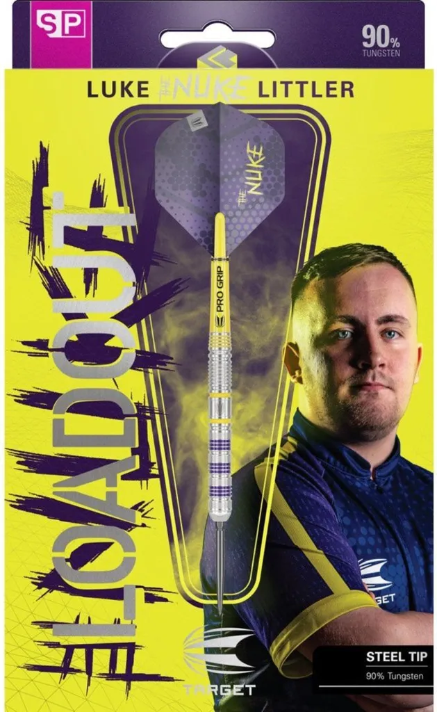 Fléchettes Compétition Target Luke Littler 23g pour Joueur de Haut Niveau