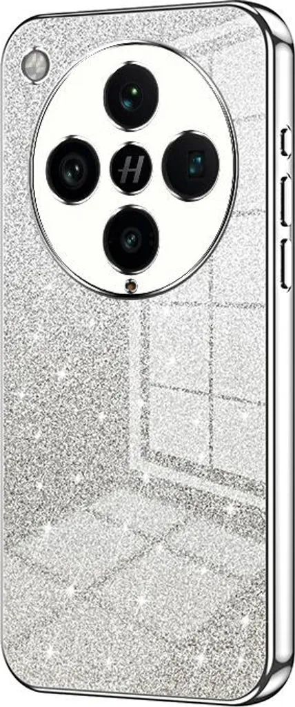 Custodia Glitter Oppo Find X8 Pro Argento Phonesta Crystal Sparkle