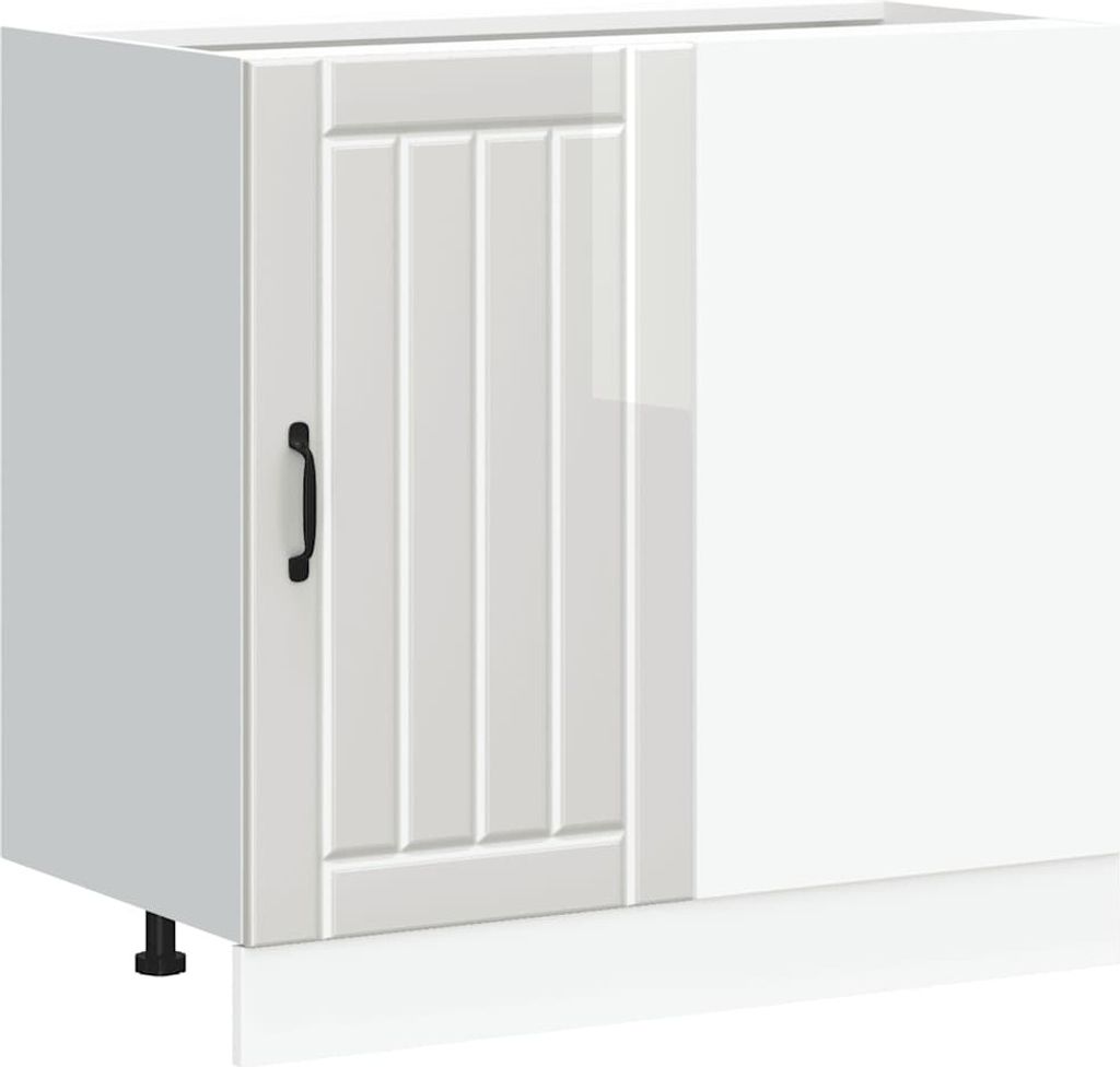 "WINTER SALE"Küchenunterschrank/Sideboard Küche - Hängeschrank für Küche - Buffetschrank „Lucca“ Hochglanz-Weiß Holzwerkstoff - Aufbewahr...