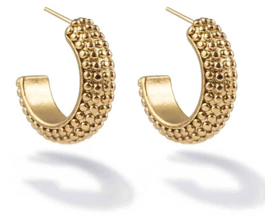 Boucles d'oreilles plaquées or hypoallergéniques - Confort durable