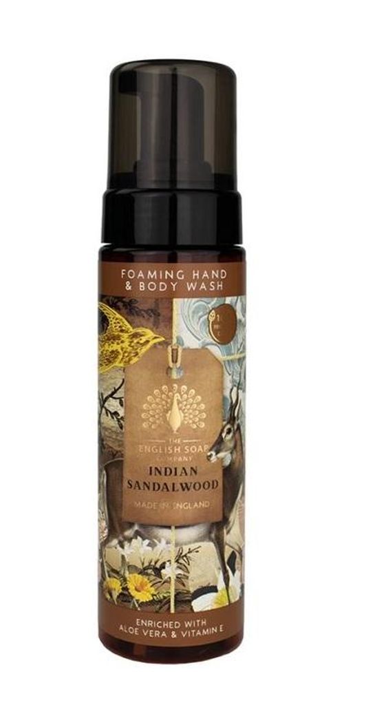 The English Soap Company, Indian Sandalwood, Dusch- und Hand-Schaum, 200 ml