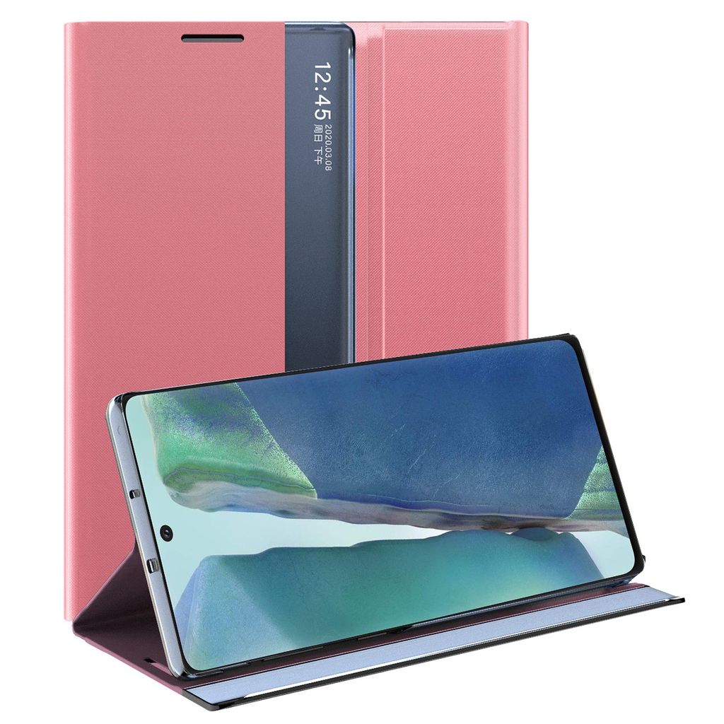 Galaxy Note 20 Hülle, Flip Leder Smart View Window Produktbild 