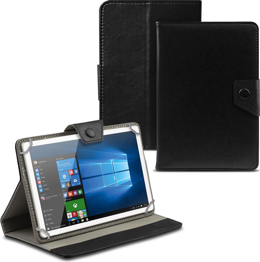 Fit Folio PU Leder Hülle Für 10.1" Tablet – Für Blackview Tab 30 WiFi, DOOGEE T10W, OSCAL Pad16/60/70 | Schlank Mit Stifthalter