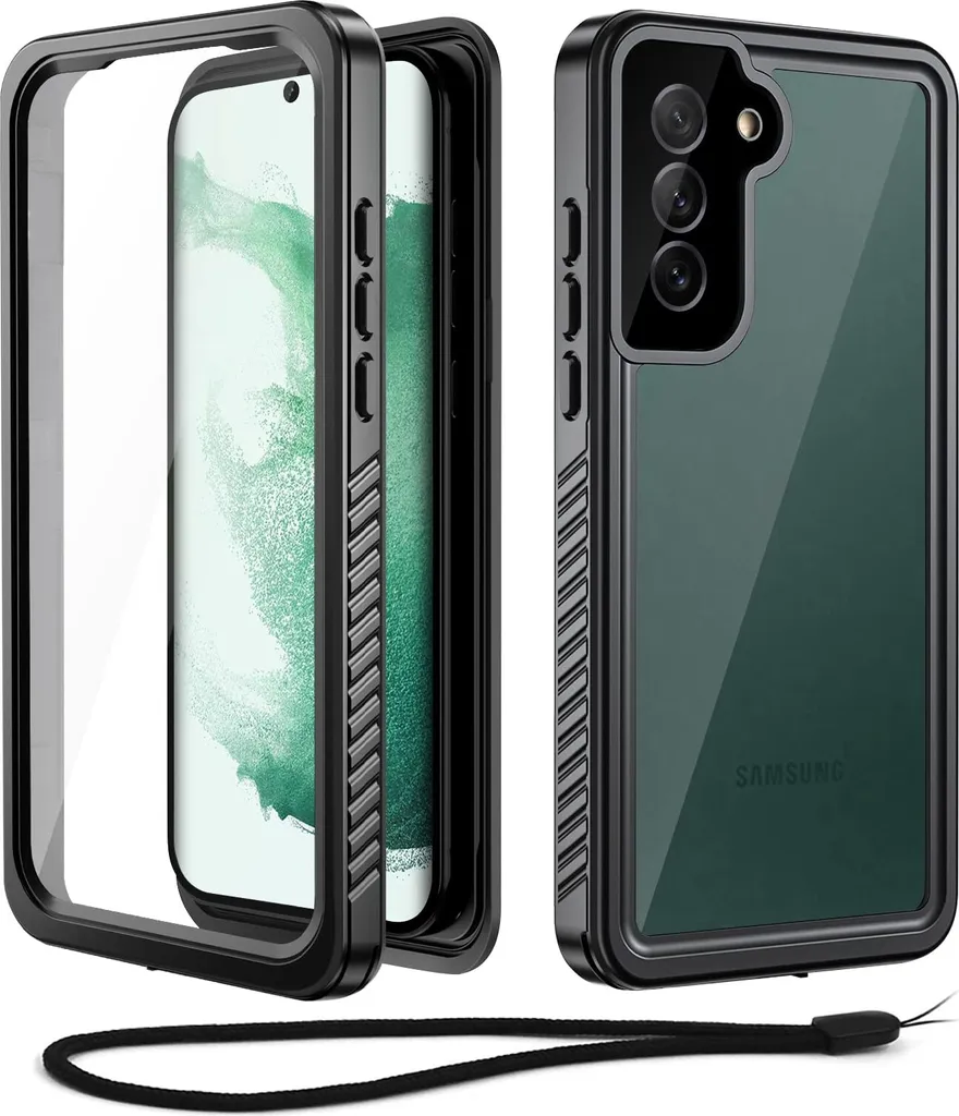 Custodia Samsung S22+ IP68 360° | Protezione Schermo Integrata Nero