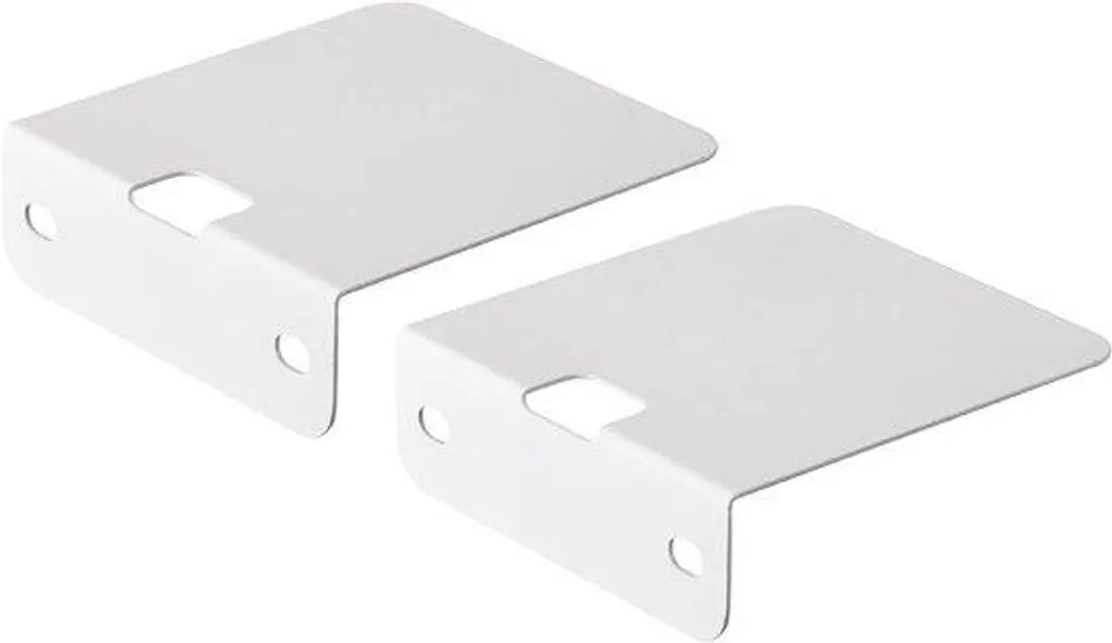Support mural pour haut-parleur blanc - Idéal home-cinéma et studio (x2)