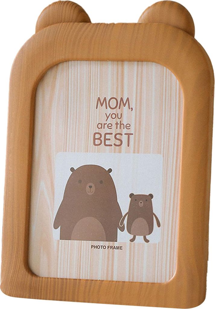 Ins Cute Cartoon Creative Photo Frame 7 Inch Picture Frame Büro Desktop Dekoration Kindergarten Wanddekoration Brauner Bär