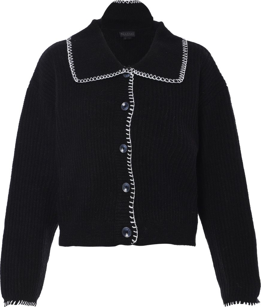NAEMI damen pullover - schwarz, XS/S