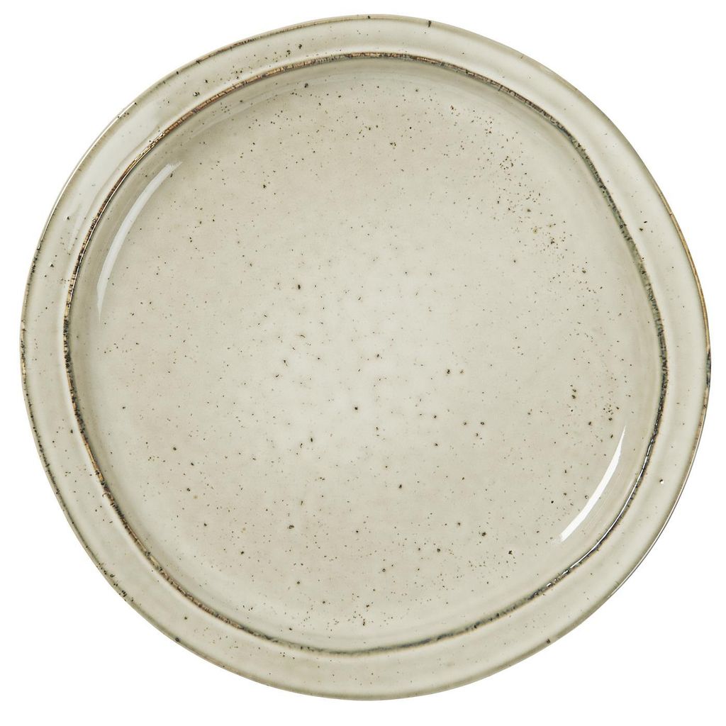 IB Laursen Essteller DUNES Sand Keramik Geschirr Teller 28 cm Speiseteller