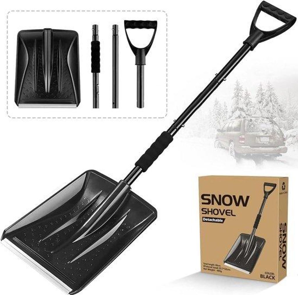 Leichtes Aluminium Schneeschieber Set mit großer Kapazität
