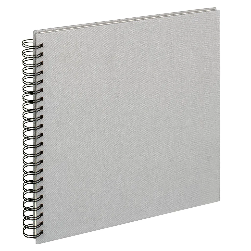 Walther Design Album Foto Cloth Grigio 30x30 - Spirale e Lino Premium
